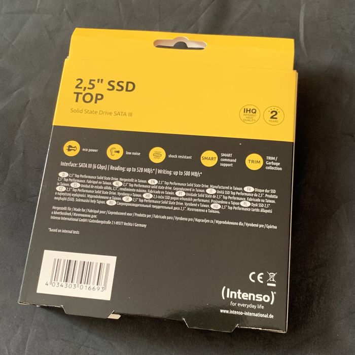 SSD накопитель Intenso Top 256 GB