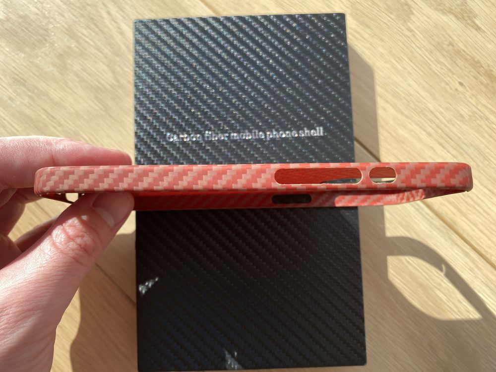 Carbon Red - чохол для Apple IPhone 13 Pro - бампер карбон