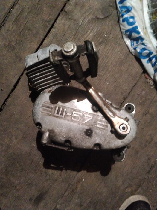 двигун ш-57 мотор двигатель мопед мокик дирчик бак вихлопна