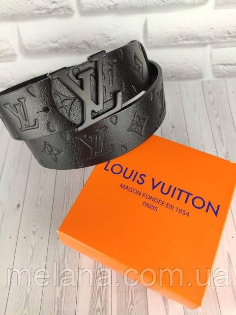 Кожаный ремень Louis Vuitton Луи Витон ЛВ шкіряний ремінь
