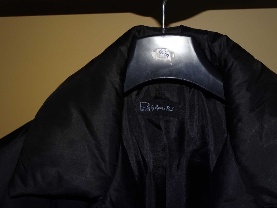 Czarny płaszcz Ryłko XL