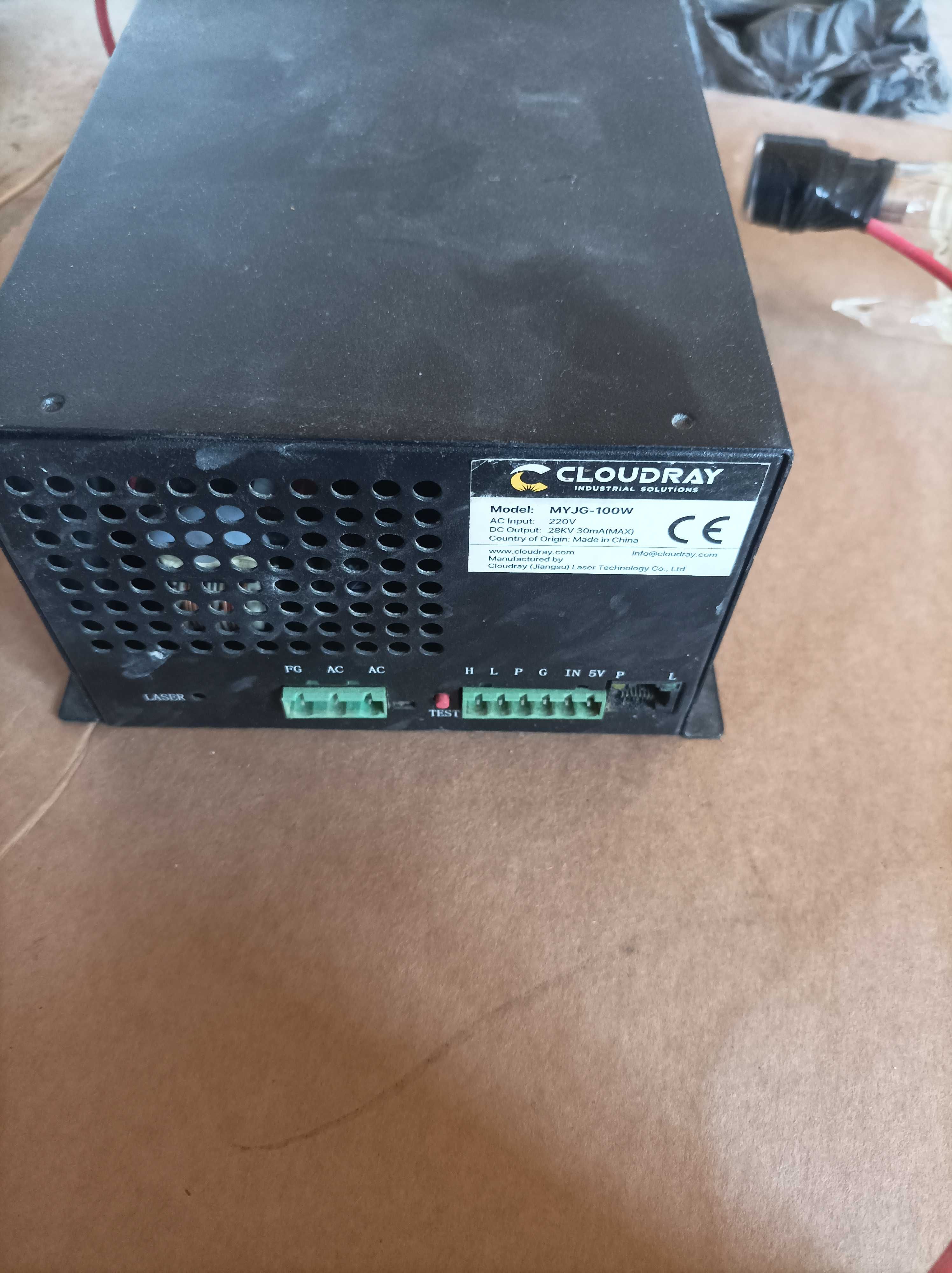 Zasilacz cloudray myjg100w uszkodzone cewki laser co2