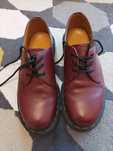 Buty Dr Martens Martensy krótkie bordowe czerwone glany 39 oryginalne