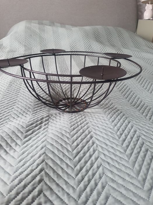 Świecznik adwentowy metalowy