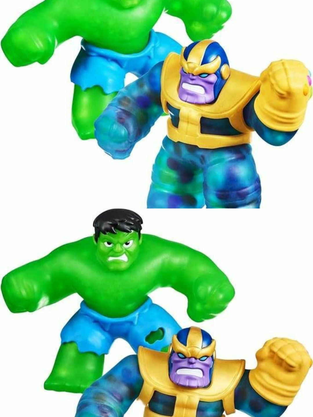 Heroes of Goo Jit Zu Marvel Hulk vs Thanos-  Герои Марвел Танос и Халк