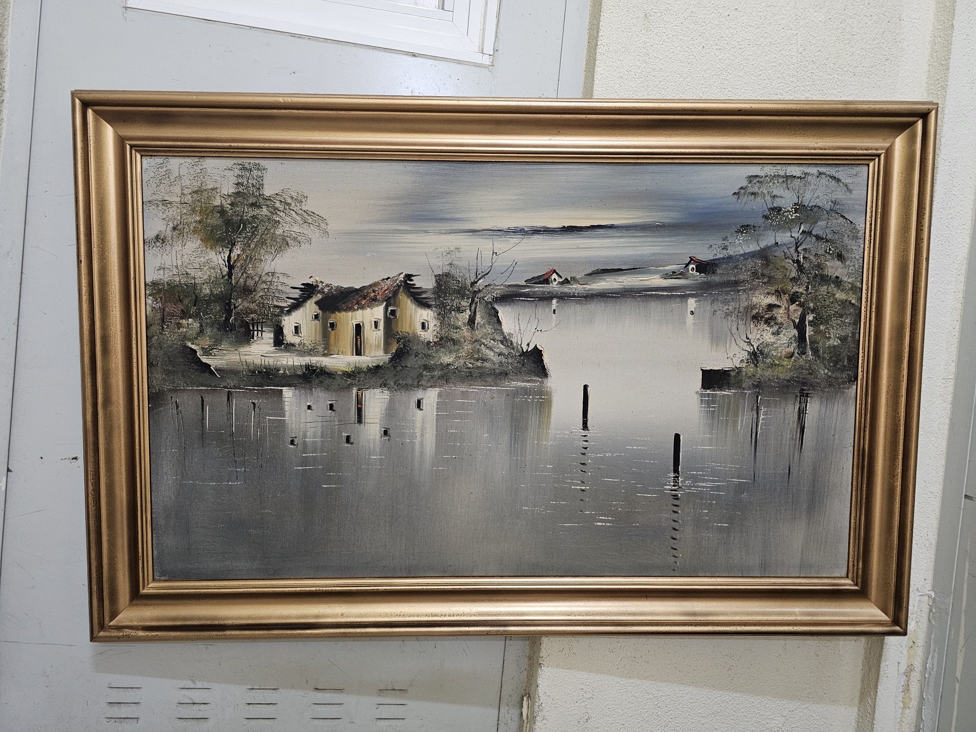Quadra pintura moldura