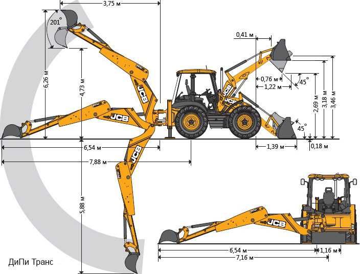 Аренда, услуги JCB 4CX экскаватора-погрузчика