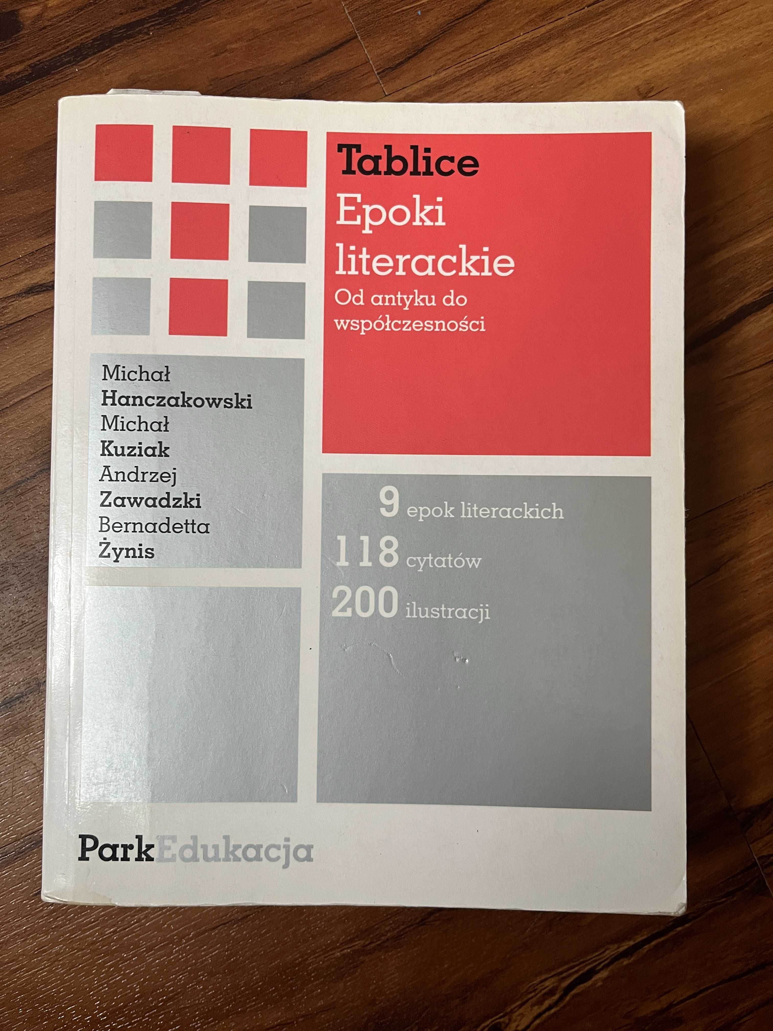 Tablice Epoki literackie, matura język polski