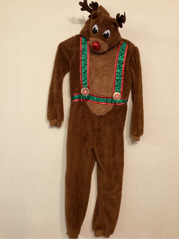 Strój przebranie renifer Rudolf rozmiar 128