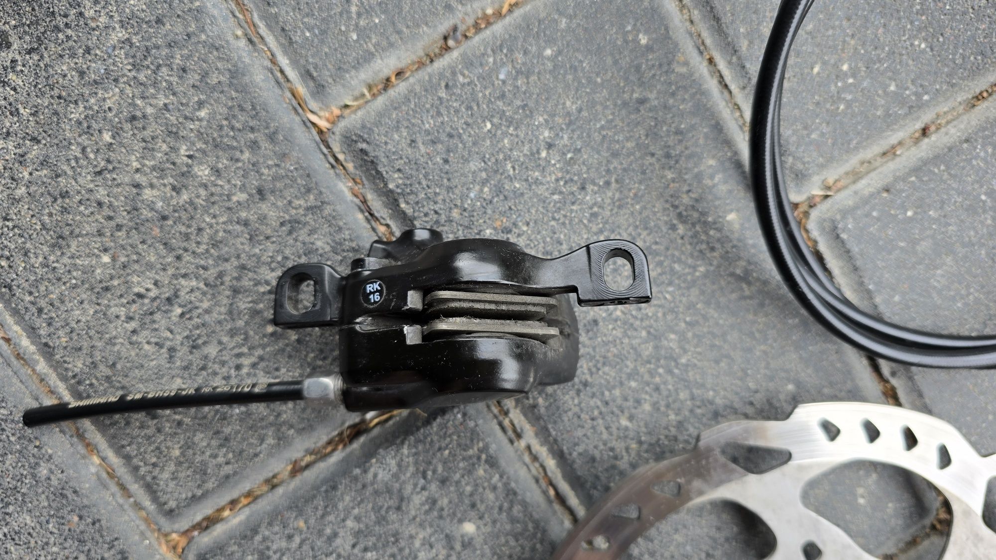 2x Komplet hamulców Shimano MT201 z tarczami