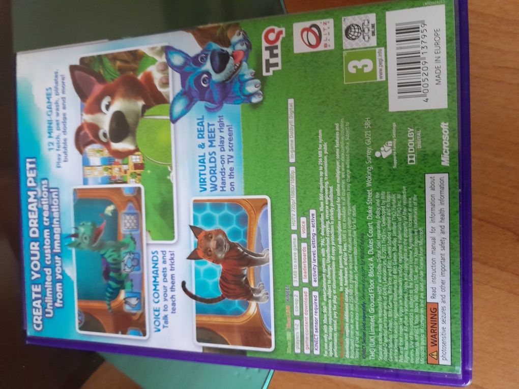 Kinect Fantastic Pets .Stan BD.X box 360