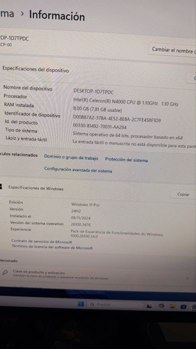 Vendo Mini Pc Gigabyte 8gb ram ddr4 ssd 120gb