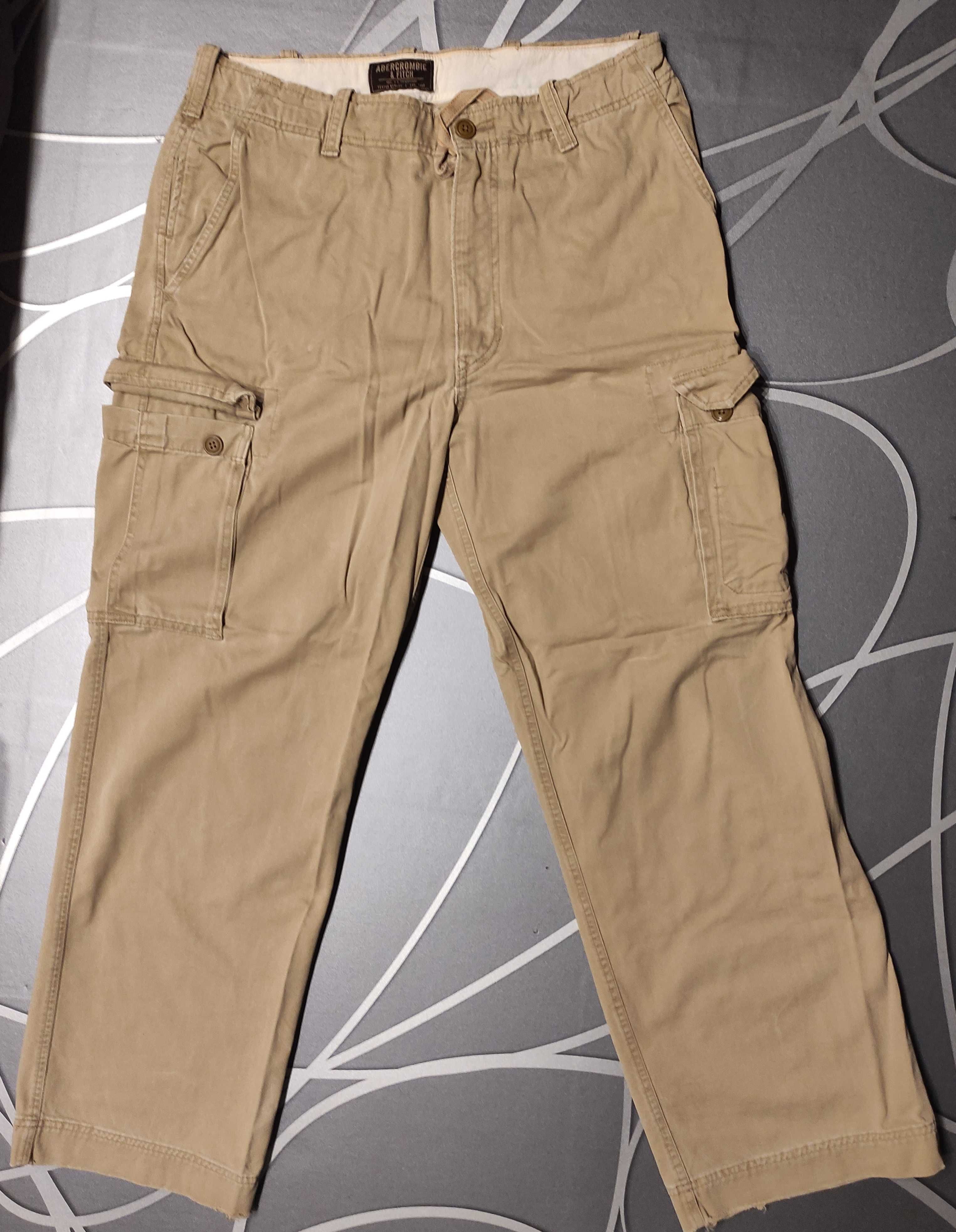 Spodnie męskie Abercrombie & Fitch 34R bojówki