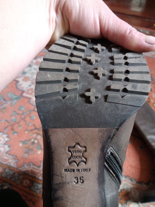 Сапоги женские кожаные