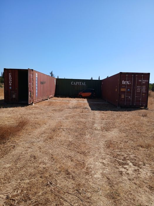 Vendo/alugo ou permuto terreno zona industrial de Algoz com 3contentor