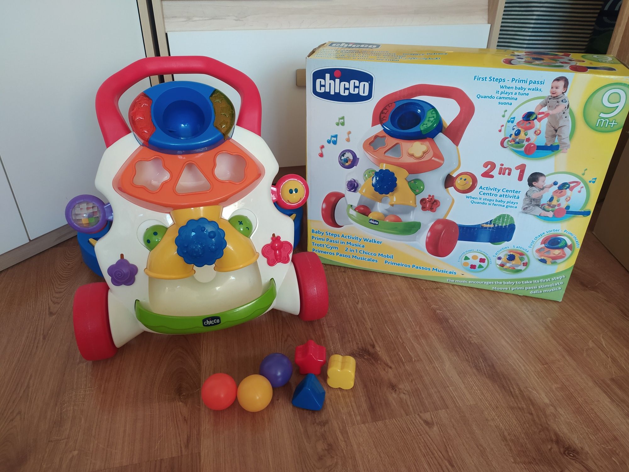 Chodzik pchacz 2w1 Chicco  9m+