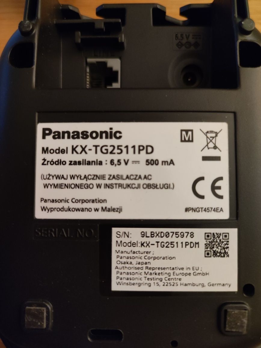 Telefon stacjonarny Panasonic KX-TG2511PD