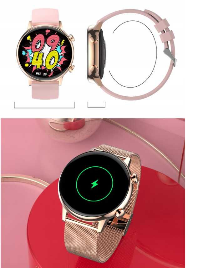 Zegarek Damski SmartWatch Złoty (Okazja)