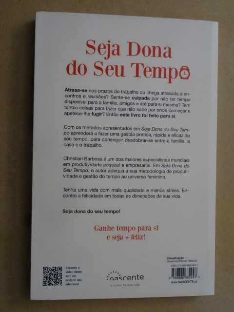 Seja Dona do Seu Tempo de Christian Barbosa - 1ª Edição