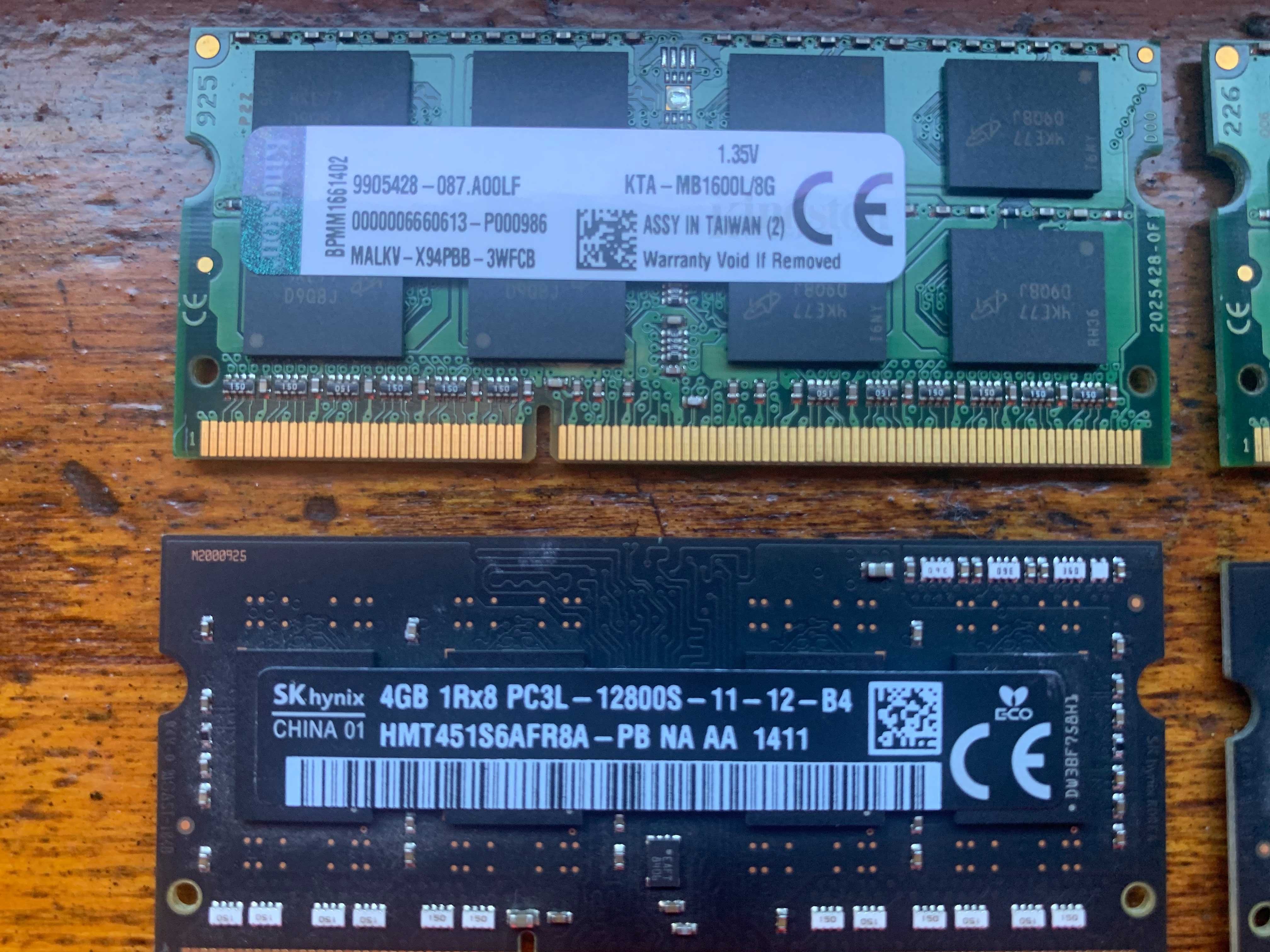 Lote 24GB RAM DDR3 1600Mhz