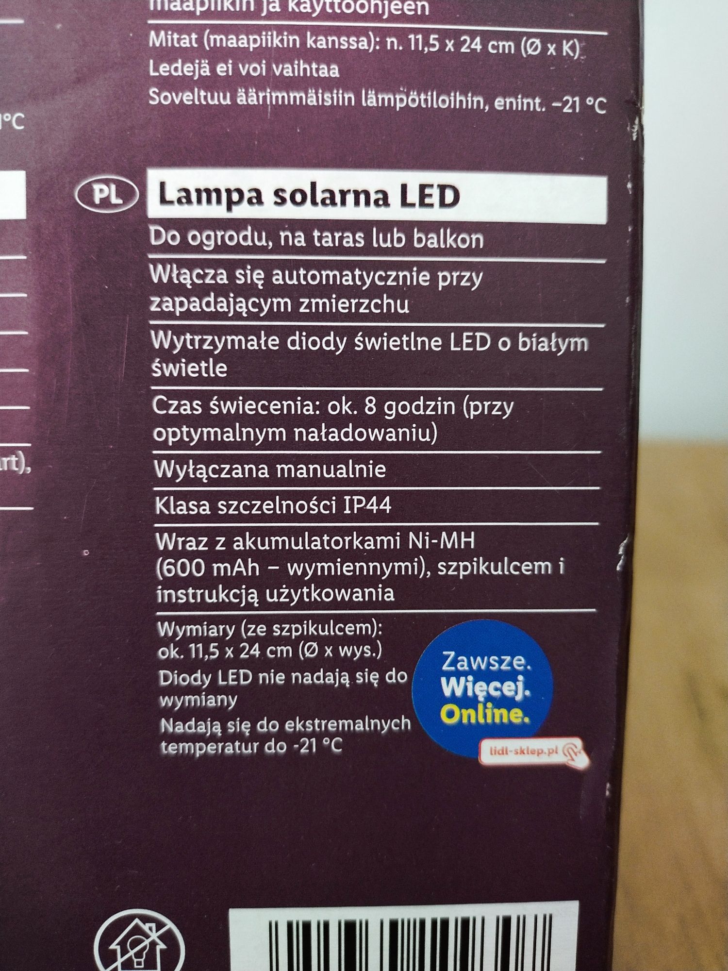 Lampa solarna LED