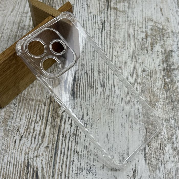 Чехол противоударный на Xiaomi Redmi 13/ Redmi 12. Прозрачный.