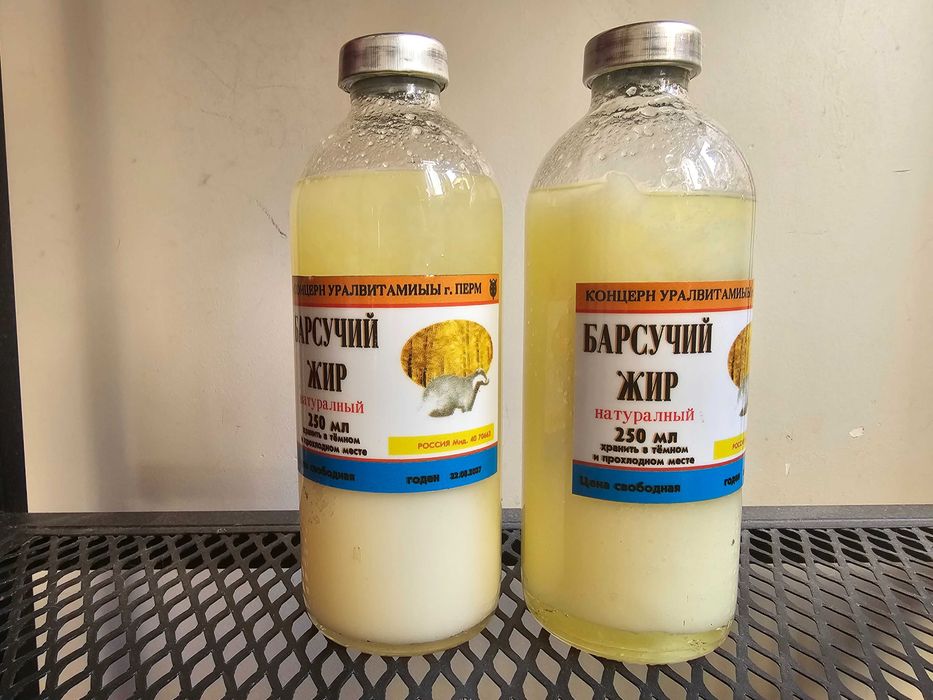 3 sztuki sadełko z borsuka