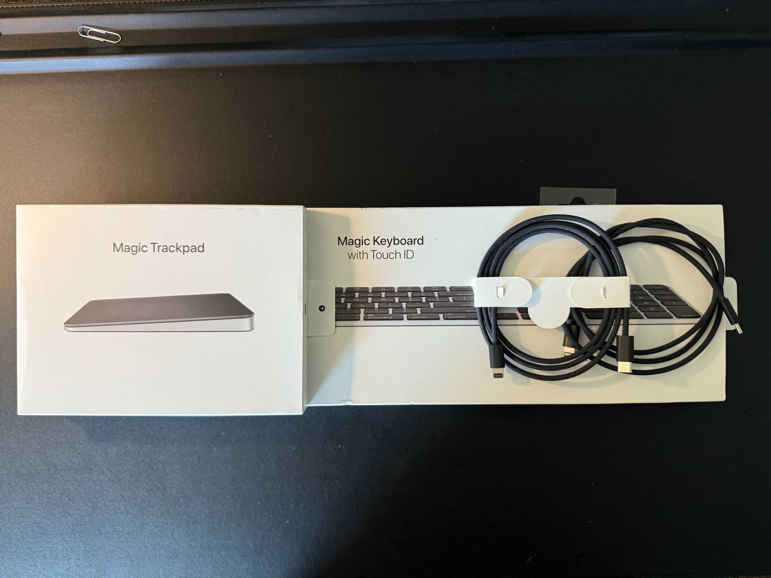 Apple Magic Keyboard (TouchID, Numpad)+ Magic Trackpad- Czarny, FV23%