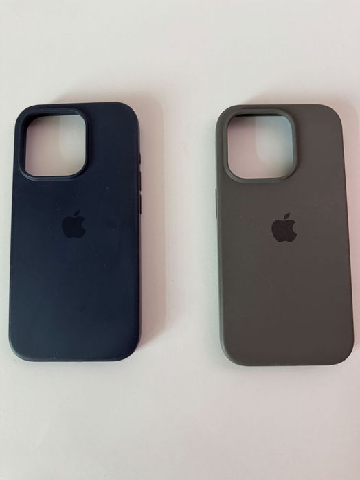 Чохол-накладка для iPhone 15 Pro, сірий та синій