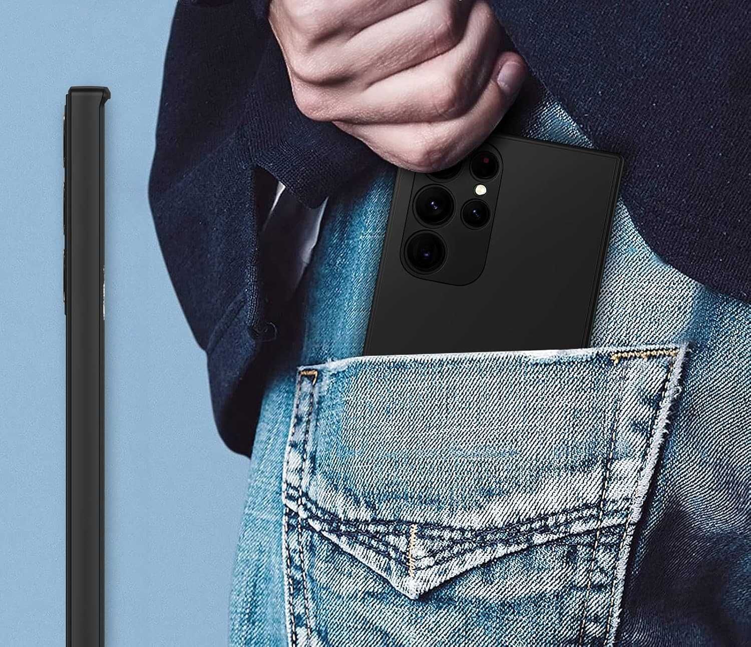 Etui Slim Matt do Samsung Galaxy S22 Ultra + Szkło Hartowane
