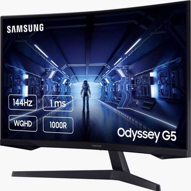 Монітор Samsung Odyssey G5 LC32G55T (LC32G55TQWIXCI) BLACK 144 Гц