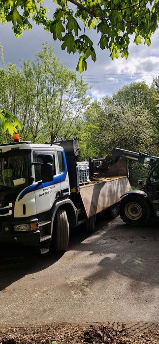 Usługi transportowe wywrotka 20T. Kruszywa, ziemia, gruz, pa