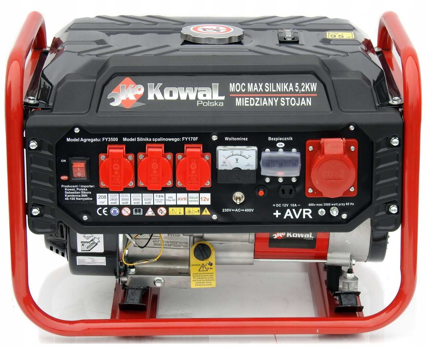 Agregat prądotwórczy A2 5,2kW generator prądu AVR+ OKAZJA Generator A2