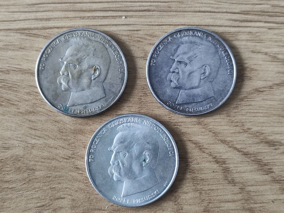 3 x 50000 Józef Piłsudski 1988 i 14 innych