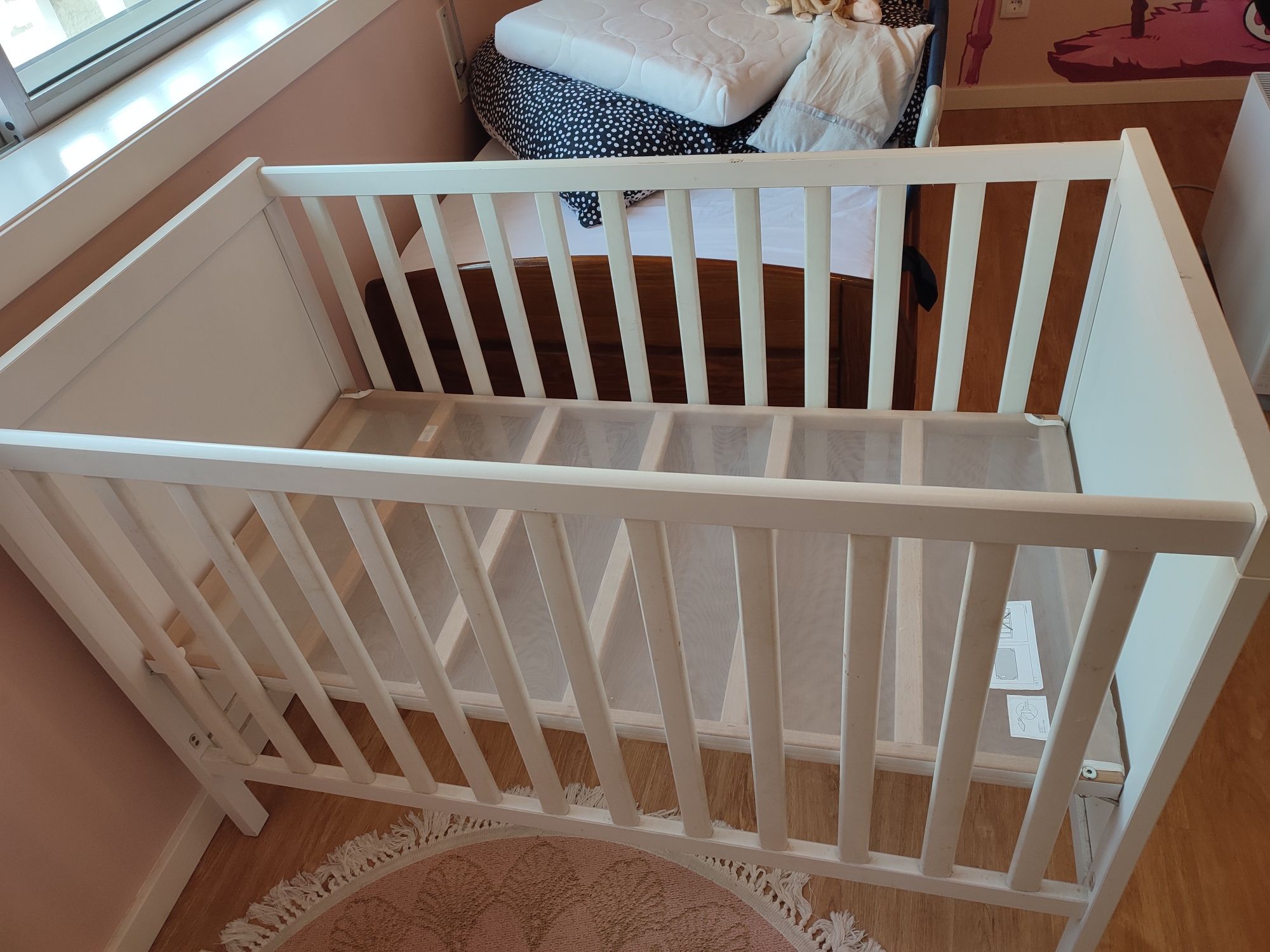 Berço cama grades IKEA com colchão