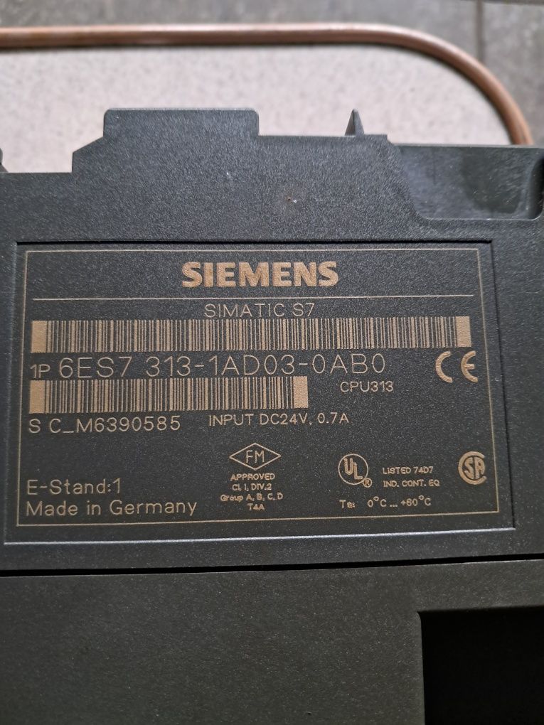 Siemens simatic s7 sterownik cpu313 i cpu316-2 DP zestaw z kartami