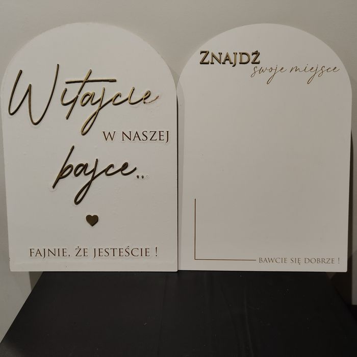 Weselne dekoracje sali 
Cena za całość 250 zł