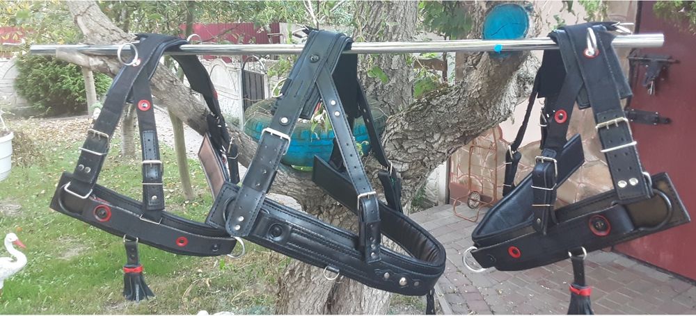 Шлея,посторонки ошийники вішки хомути сіделька підпруга дуга  гужі
