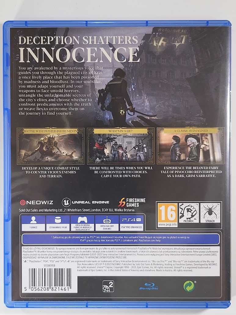 Lies of P / Gra PS4 / Sklep Perfect Blue / Skup gier używanych / WWA