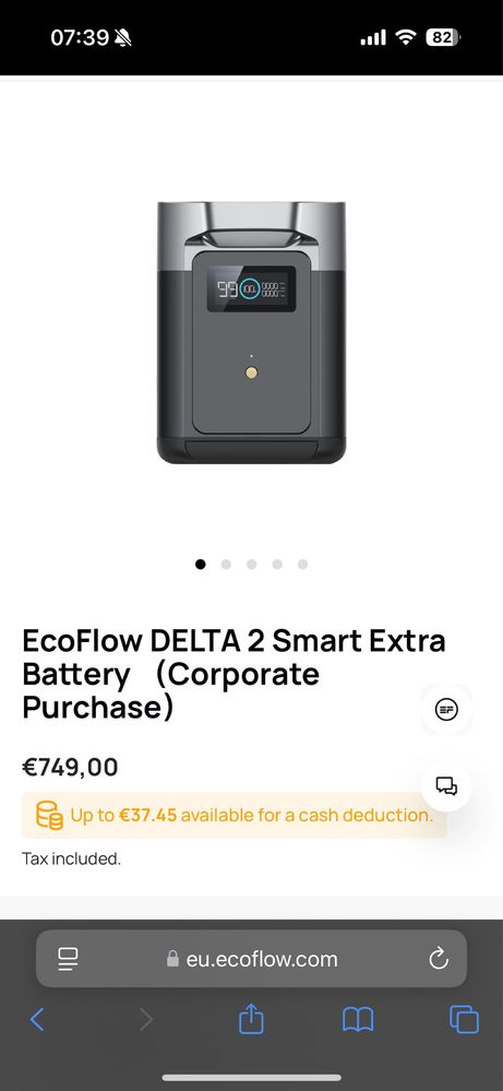 Delta 2 Extra Battery LifePo4