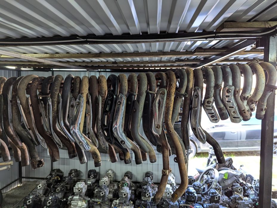 Вихлопні коліна до китайських ендуро мотоциклів,перехідні під акрап!