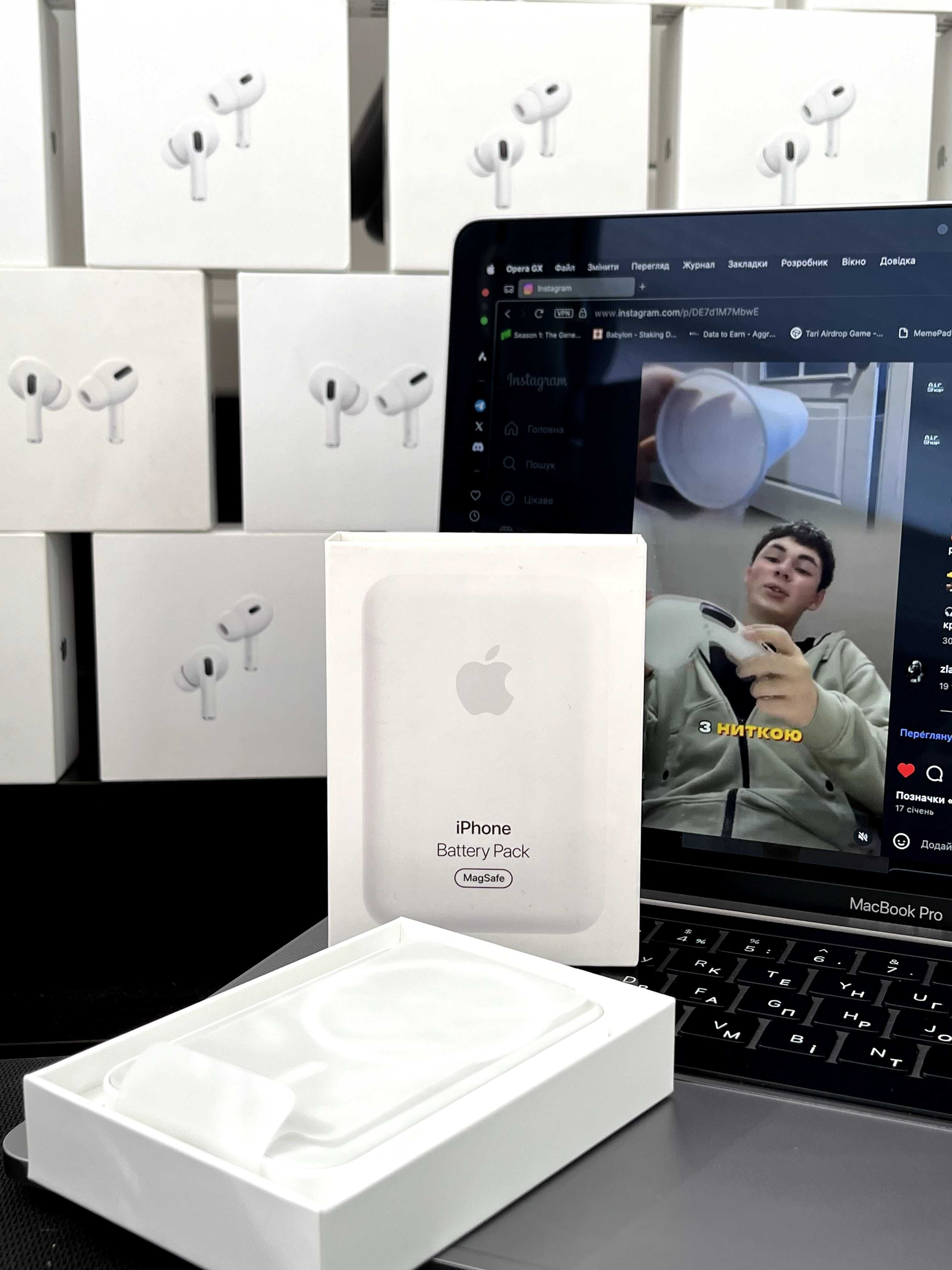 Зовнішній акумулятор (павербанк) Apple MagSafe Battery Pack Оригінал