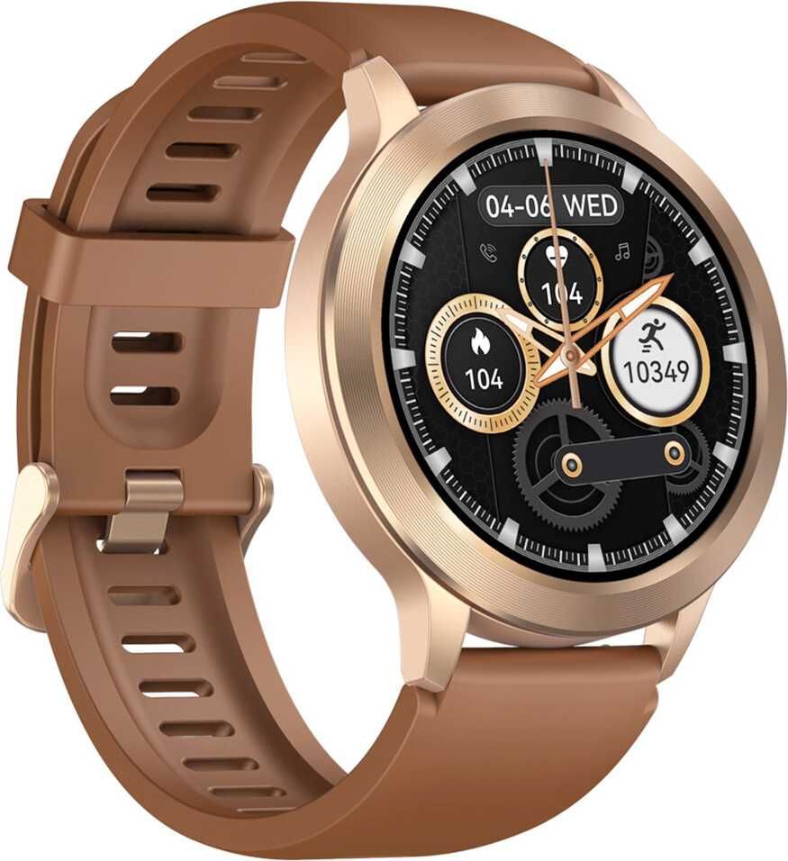 Smartwatch Zeblaze Btalk 2,- Amoled, Bluetooth call, Nowy - brązowy