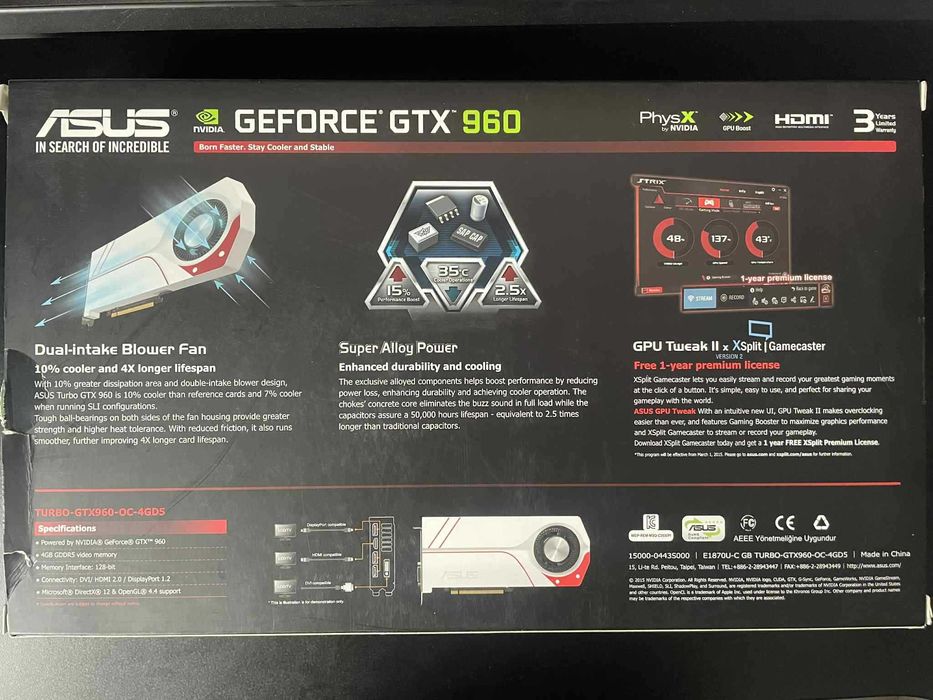 Karta graficzna GeForce GTX 960 Turbo 4GB