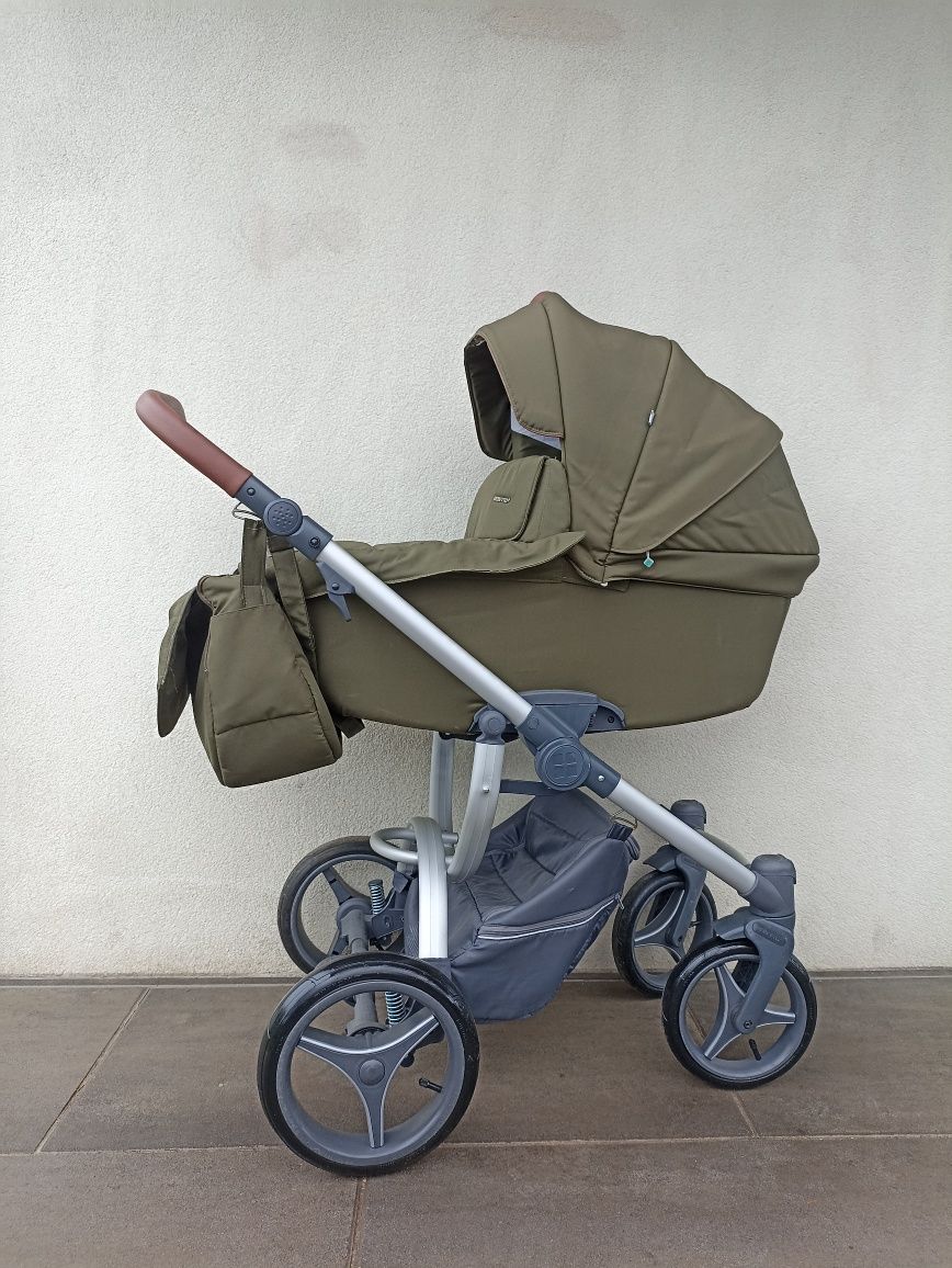 Wózek 3/1,4/1 Bebetto Luca pro khaki z fotelikiem GB