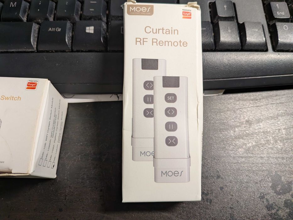 5 Controladores cortinas Moes Zigbee & RF433 + comando