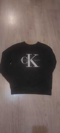 Czarna bluza bez kaptura Calvin Klein CK