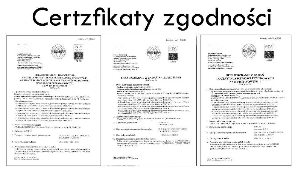 Komin systemowy ceramiczny wysokość 8m K Fi 200/180 Standard
