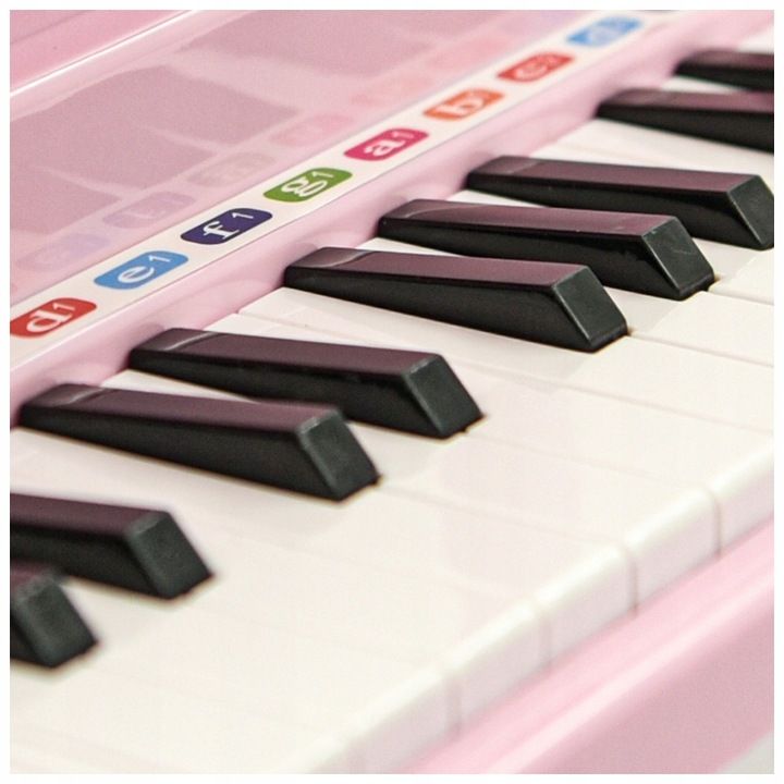 Pianino Organy Keyboard Dla Dzieci Krzesełko Mikrofon Nagrywanie Karao