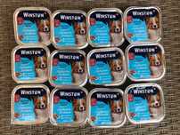 WINSTON Karma dla psa Puszki 12szt. = 1,8kg  Cielęcina z drobiem